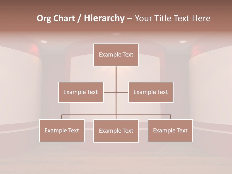 White Gallery Floor PowerPoint Template