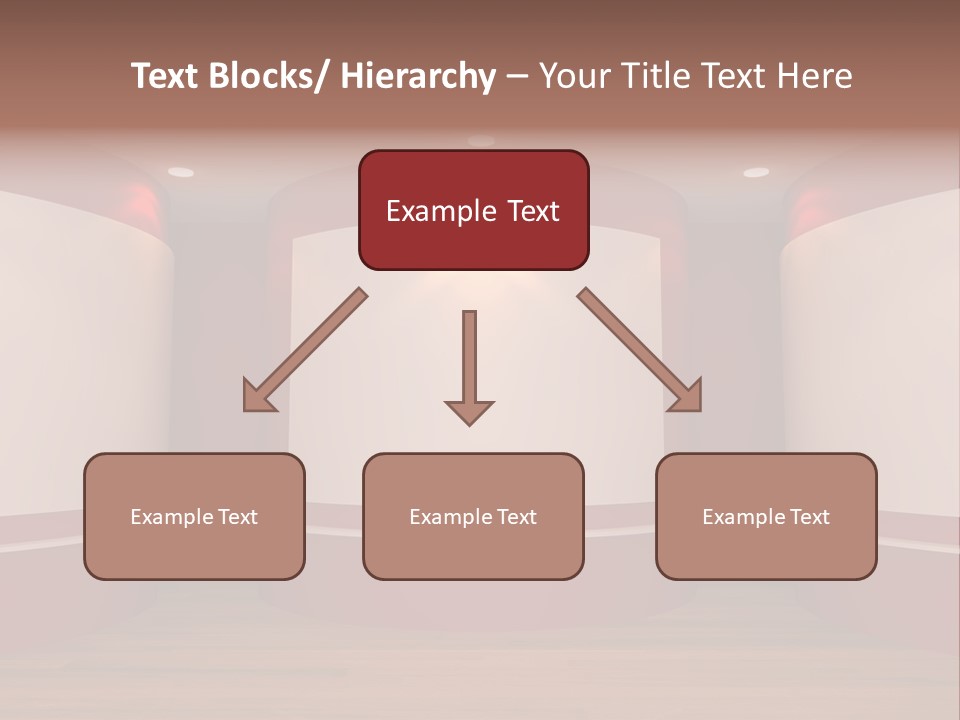 White Gallery Floor PowerPoint Template