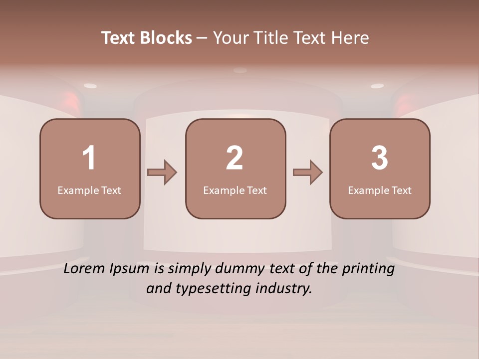 White Gallery Floor PowerPoint Template