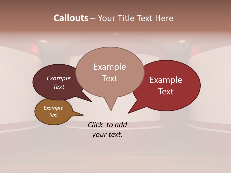 White Gallery Floor PowerPoint Template