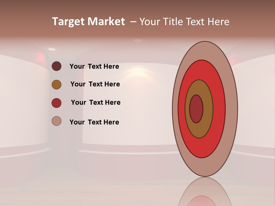 White Gallery Floor PowerPoint Template