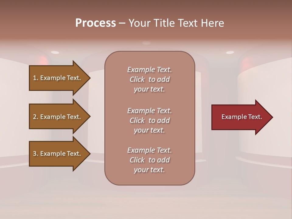 White Gallery Floor PowerPoint Template
