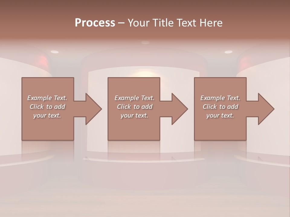 White Gallery Floor PowerPoint Template
