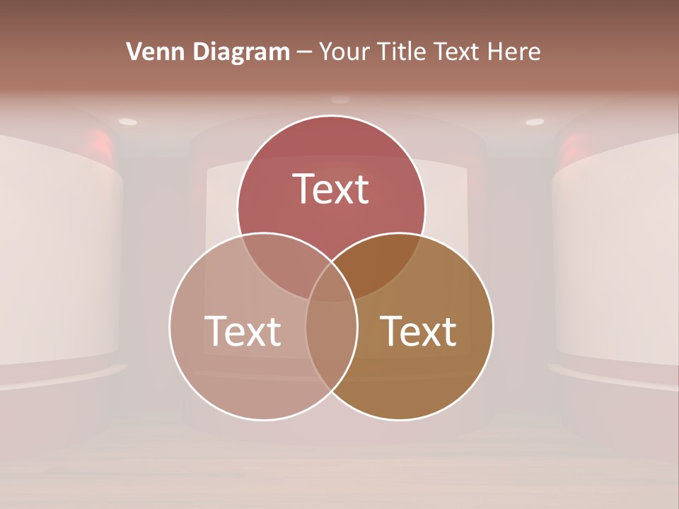 White Gallery Floor PowerPoint Template