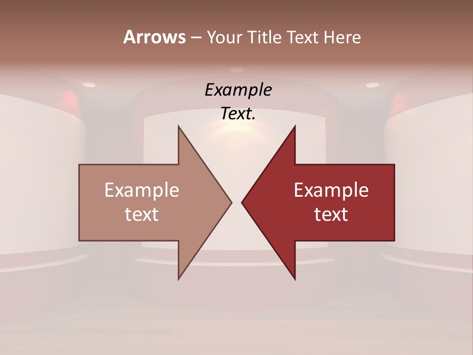 White Gallery Floor PowerPoint Template