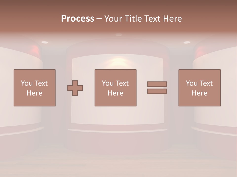 White Gallery Floor PowerPoint Template