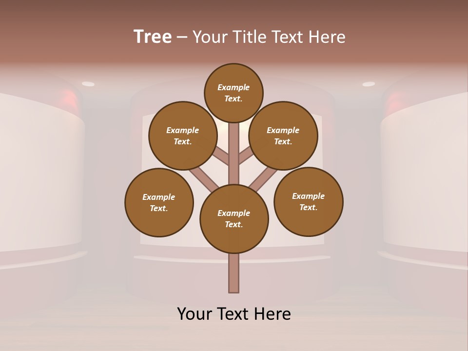 White Gallery Floor PowerPoint Template