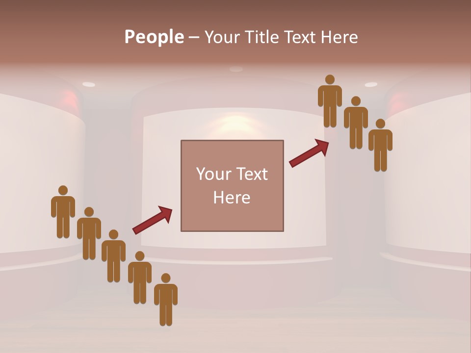 White Gallery Floor PowerPoint Template