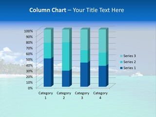 Coastline Sand Palm Tree PowerPoint Template