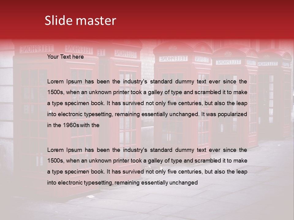 Phone Town Colour PowerPoint Template