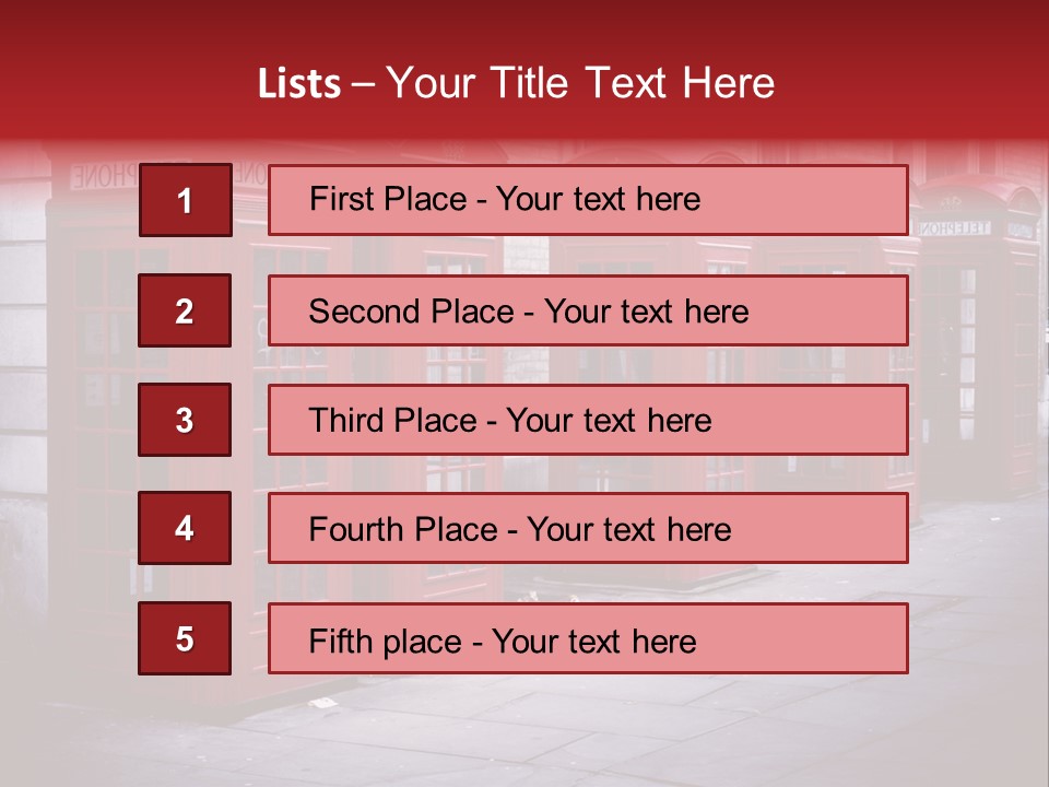 Phone Town Colour PowerPoint Template