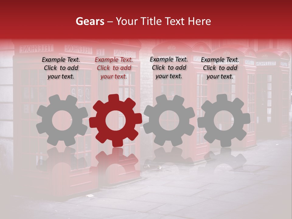 Phone Town Colour PowerPoint Template