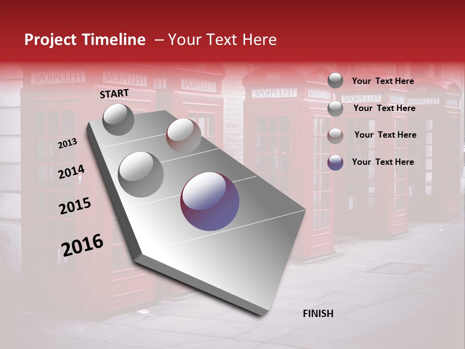 Phone Town Colour PowerPoint Template