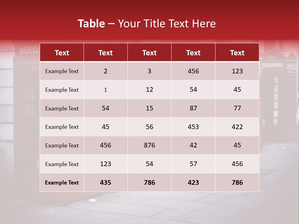 Phone Town Colour PowerPoint Template