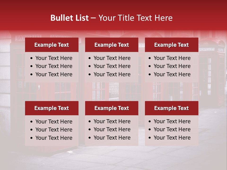 Phone Town Colour PowerPoint Template