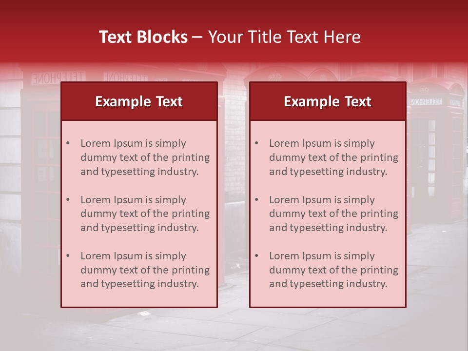 Phone Town Colour PowerPoint Template