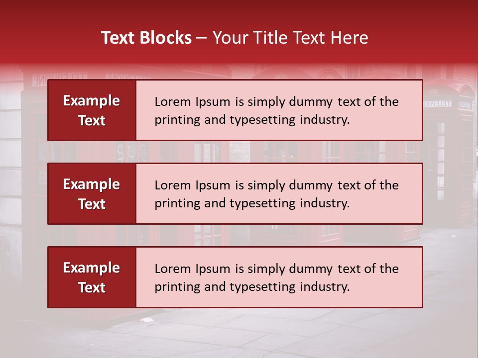 Phone Town Colour PowerPoint Template