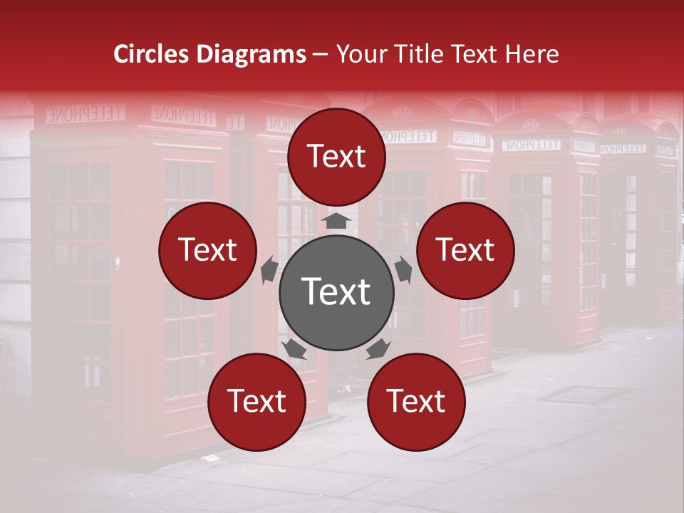 Phone Town Colour PowerPoint Template