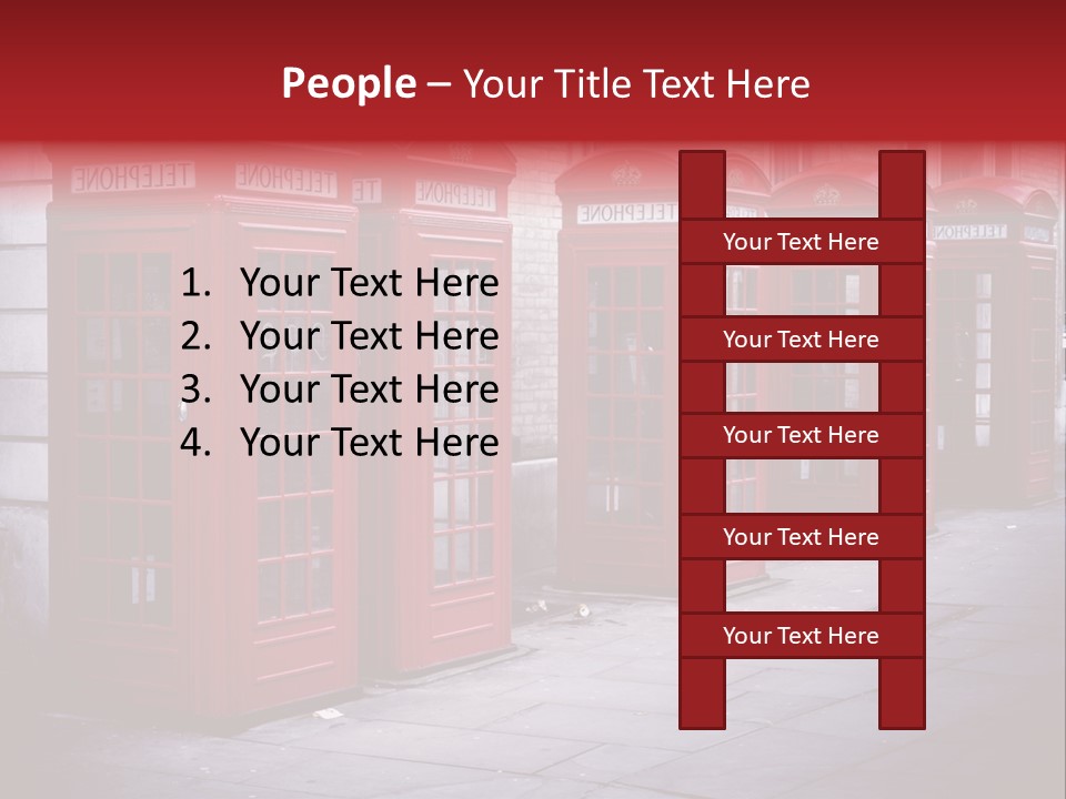 Phone Town Colour PowerPoint Template
