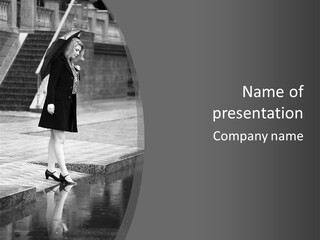 Face Woman Building PowerPoint Template