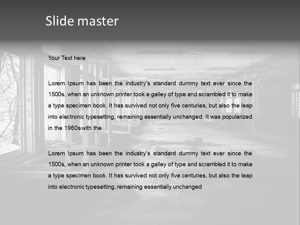 Drama Renovation Building PowerPoint Template