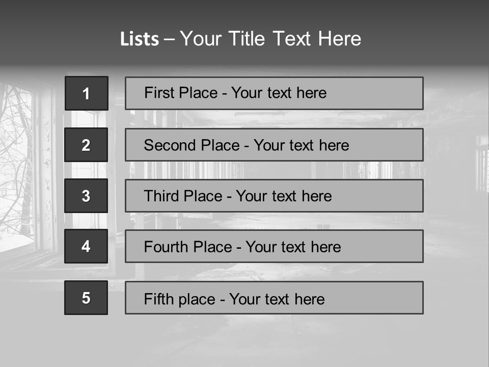 Drama Renovation Building PowerPoint Template