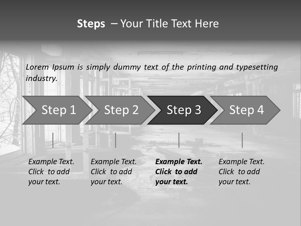 Drama Renovation Building PowerPoint Template