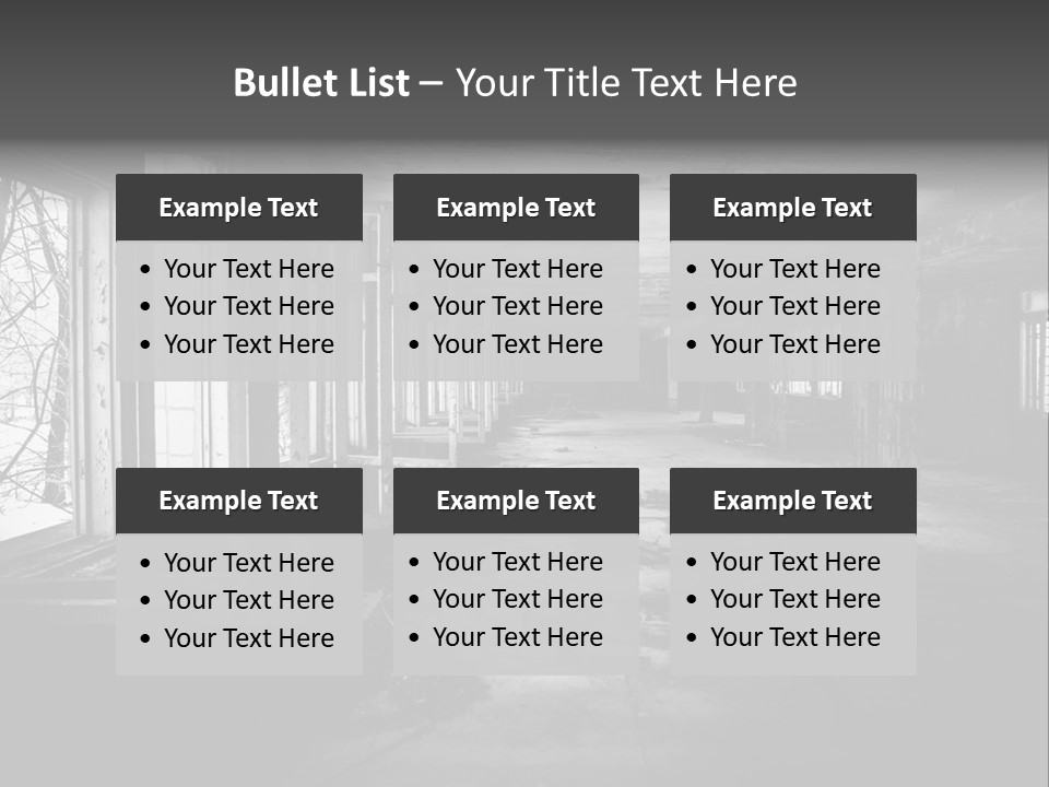 Drama Renovation Building PowerPoint Template