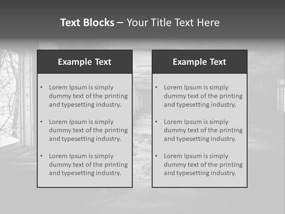 Drama Renovation Building PowerPoint Template