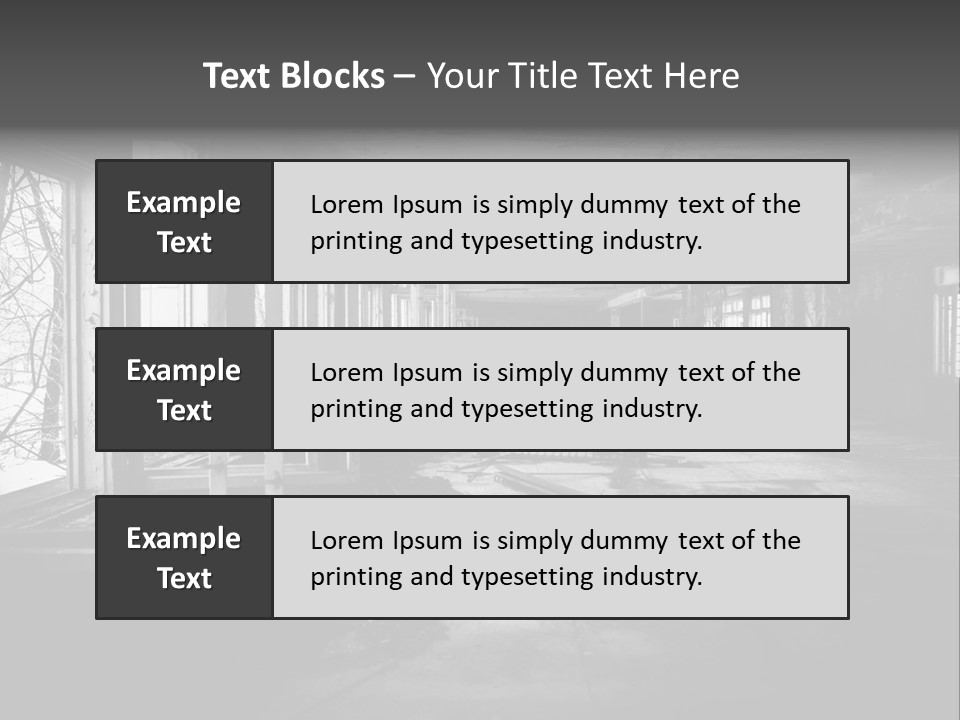 Drama Renovation Building PowerPoint Template