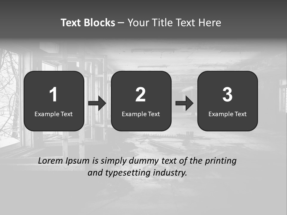 Drama Renovation Building PowerPoint Template