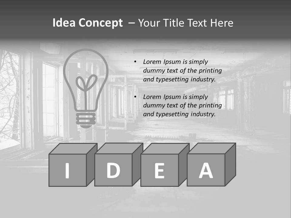 Drama Renovation Building PowerPoint Template