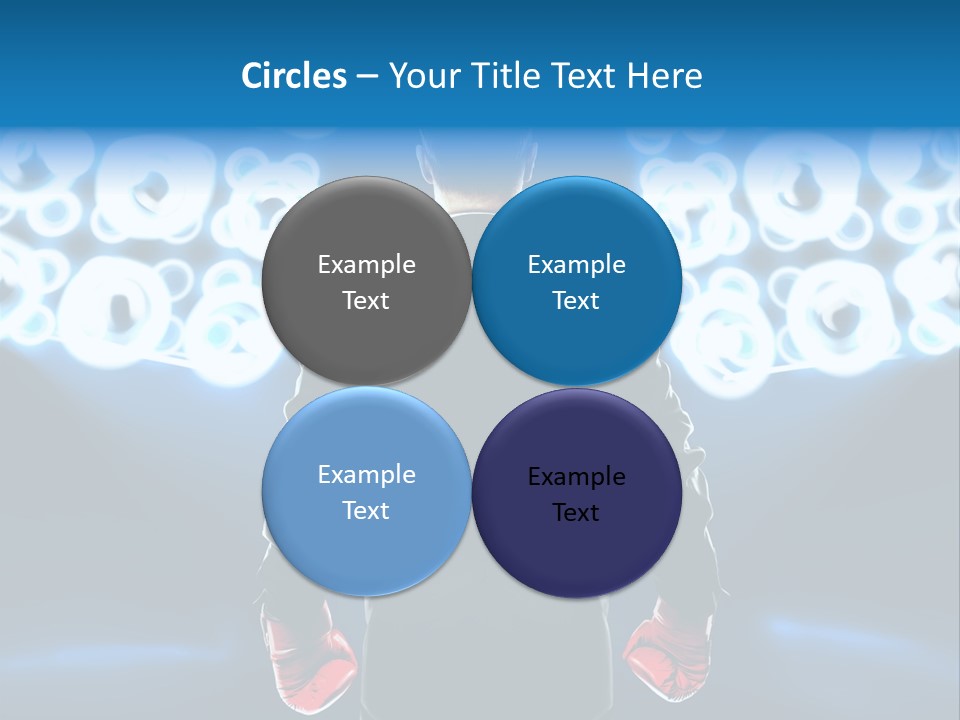 Young Boxing Gloves Steps PowerPoint Template