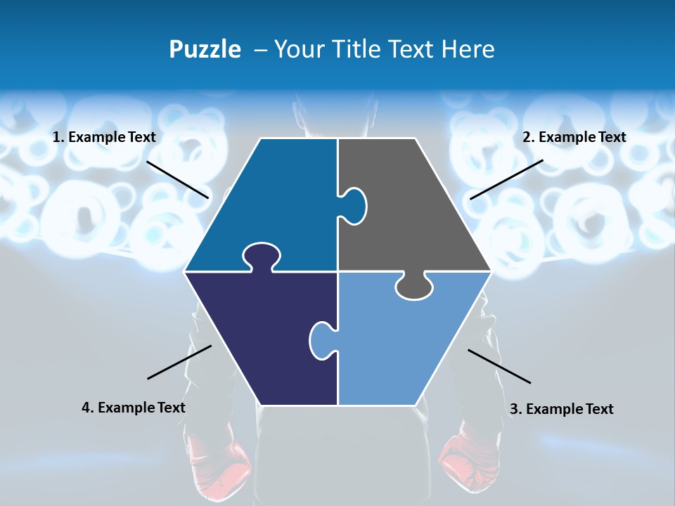 Young Boxing Gloves Steps PowerPoint Template