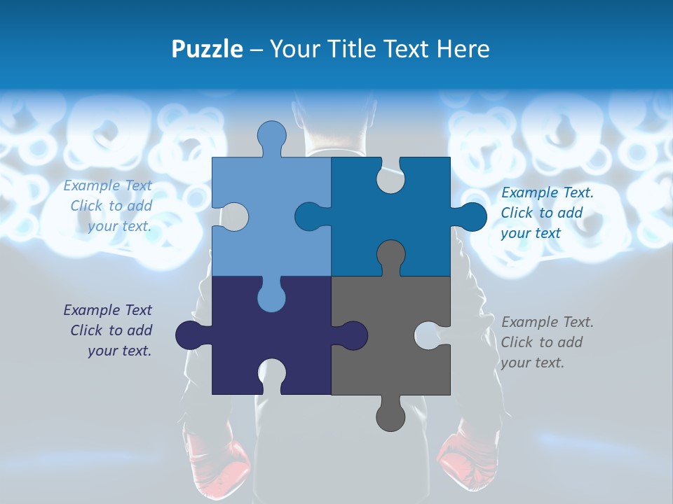 Young Boxing Gloves Steps PowerPoint Template