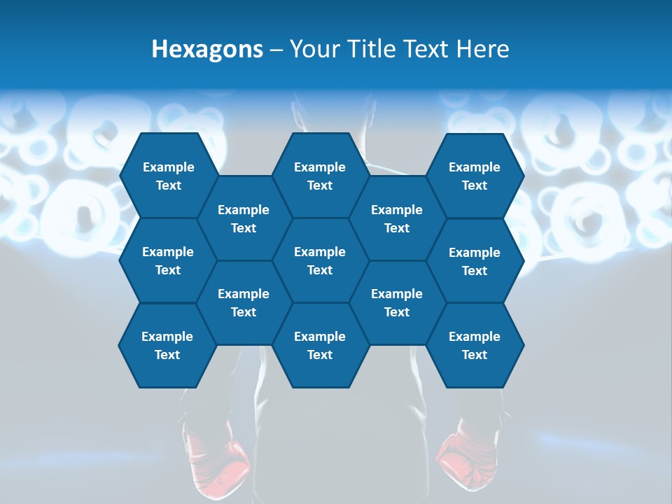 Young Boxing Gloves Steps PowerPoint Template