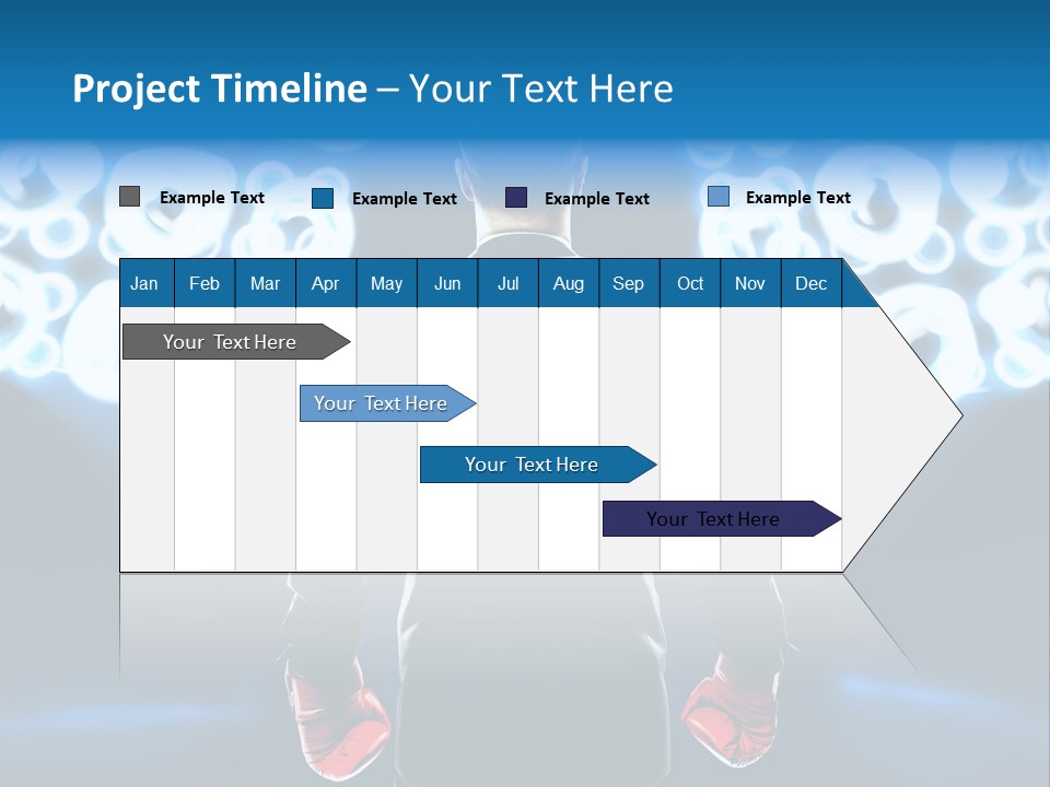 Young Boxing Gloves Steps PowerPoint Template