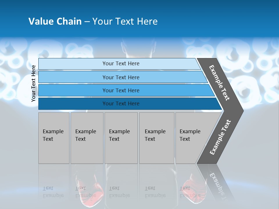 Young Boxing Gloves Steps PowerPoint Template