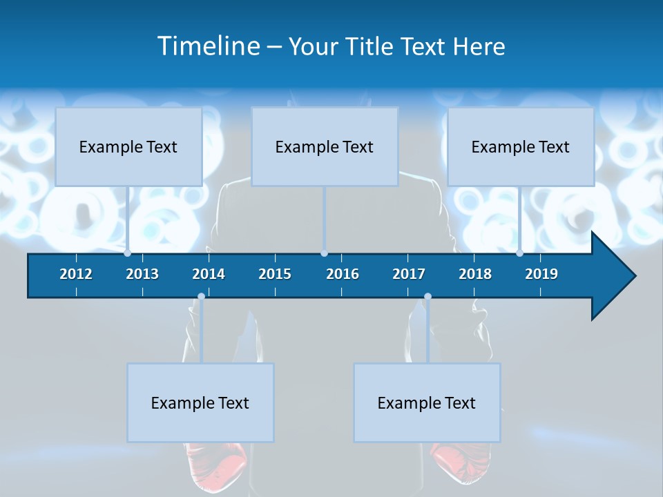 Young Boxing Gloves Steps PowerPoint Template