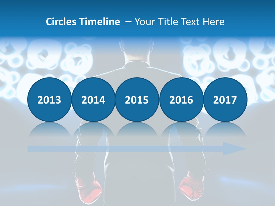 Young Boxing Gloves Steps PowerPoint Template