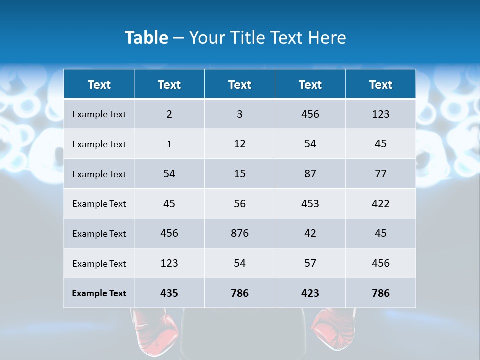 Young Boxing Gloves Steps PowerPoint Template