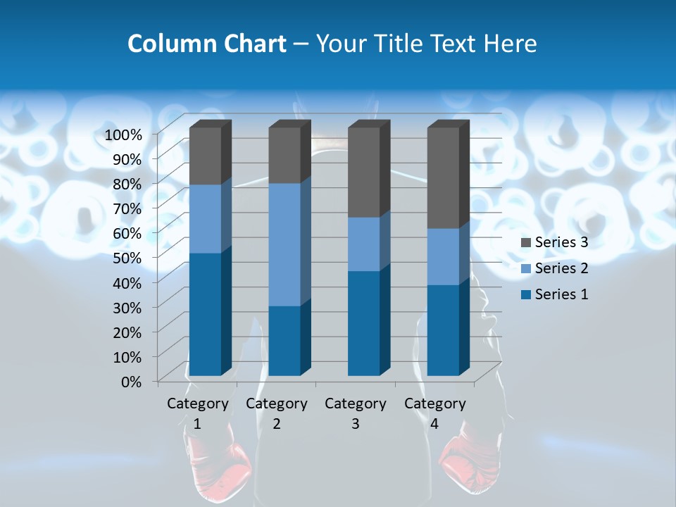 Young Boxing Gloves Steps PowerPoint Template