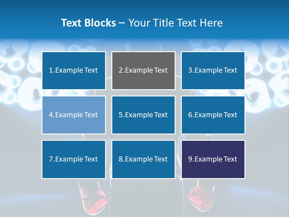 Young Boxing Gloves Steps PowerPoint Template