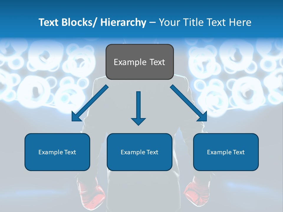 Young Boxing Gloves Steps PowerPoint Template