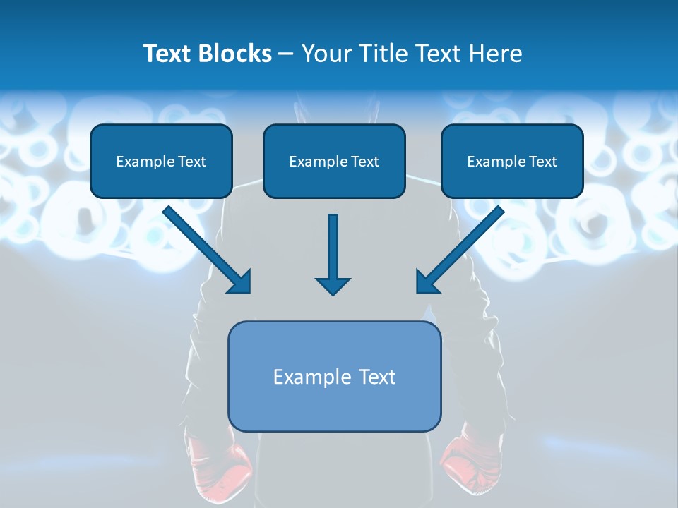 Young Boxing Gloves Steps PowerPoint Template