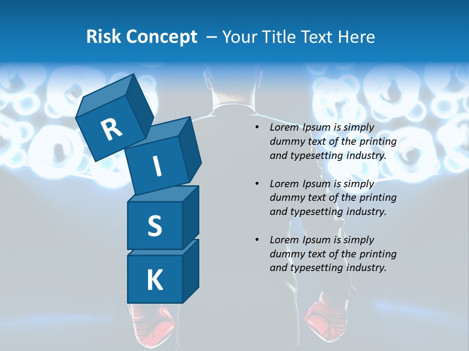 Young Boxing Gloves Steps PowerPoint Template