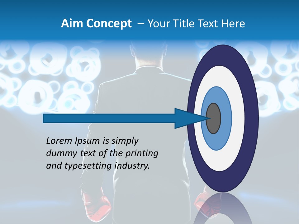 Young Boxing Gloves Steps PowerPoint Template