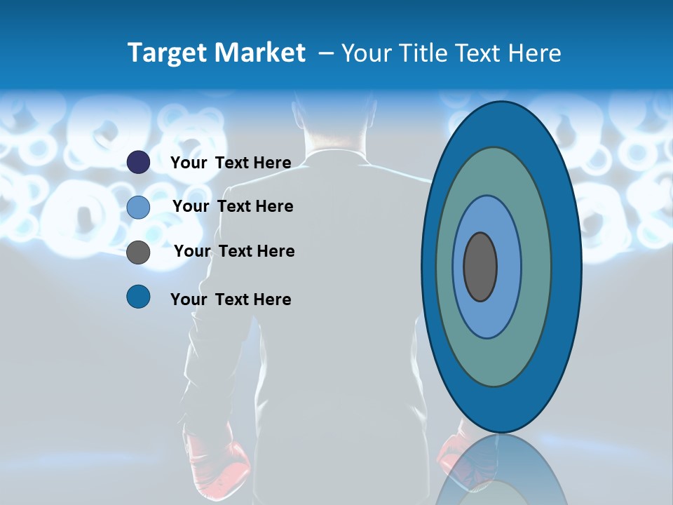 Young Boxing Gloves Steps PowerPoint Template