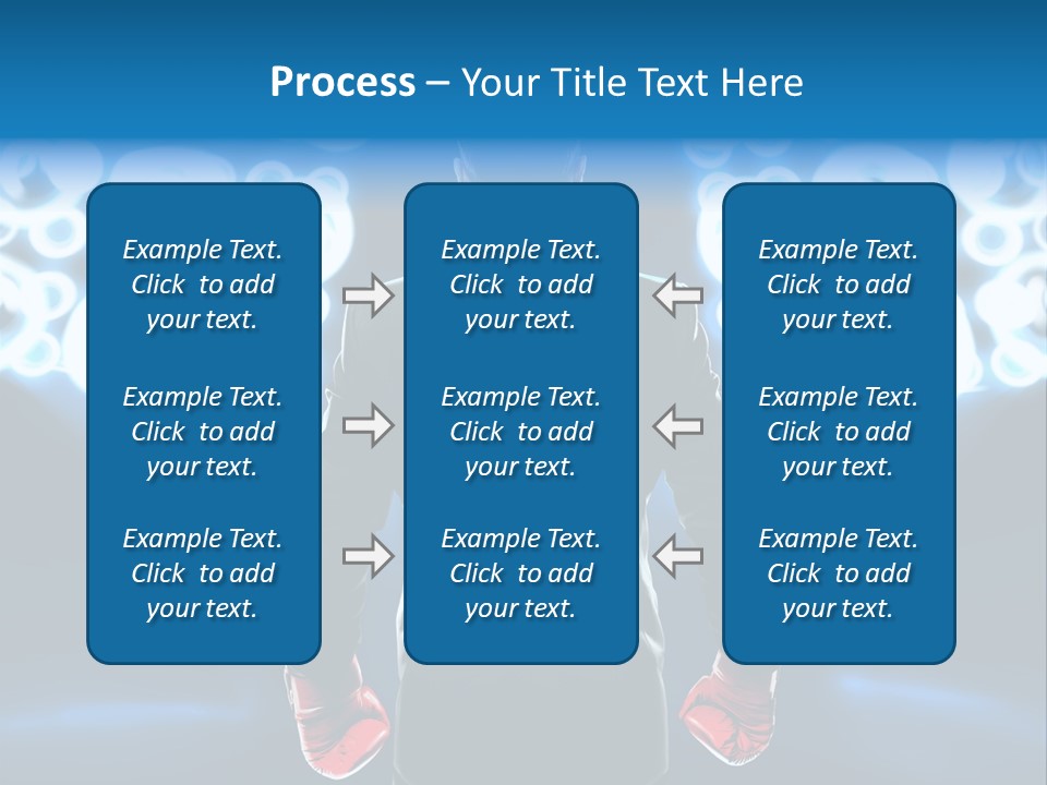 Young Boxing Gloves Steps PowerPoint Template