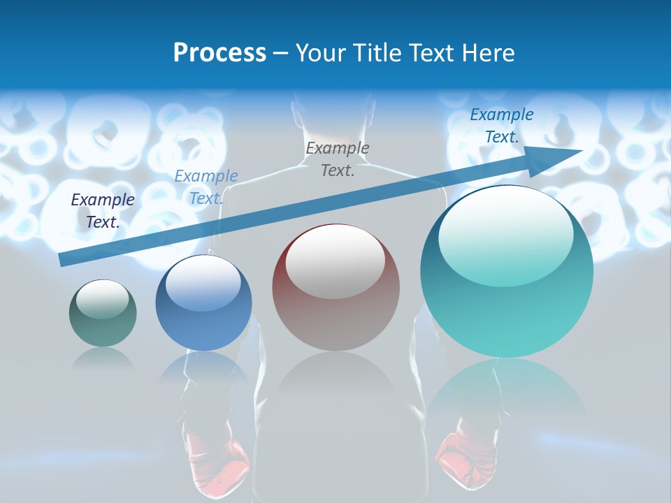 Young Boxing Gloves Steps PowerPoint Template